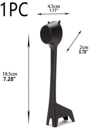 Plastic Bean Spoon Giraffe