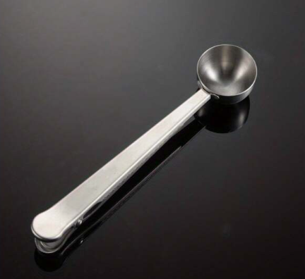 2 in 1 Stainless Steel Coffee Spoon Clip