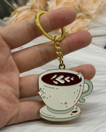 Mini Coffee Pendant - Keychain