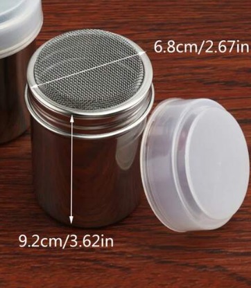 Coffee Art Mold Powder Shakers Set Stainless Steel