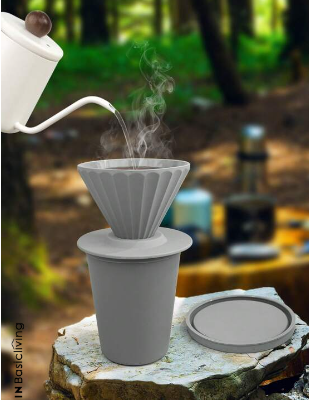 Silicone Coffee Filter,Reusable Detachable Silicone Coffee Dripper