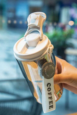 Stainless Steel Vacuum Insulated Straight Drinking Coffee Cup With Handle